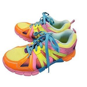 Danskin Now Youth Big Kids Sz 4 Sneakers Multicolor Fun 80s